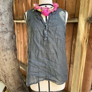 NWT CP Shades Linen Simone Pullover Tank Top - Size Medium